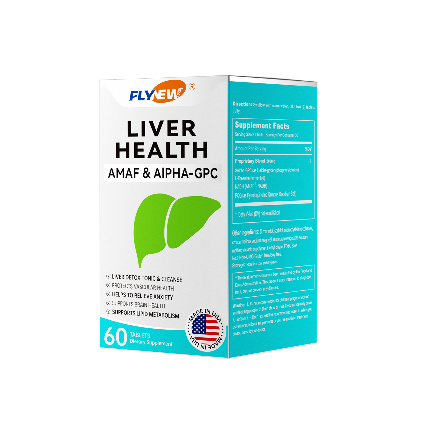 Liver Health Patented NADH 丨60 Tablets