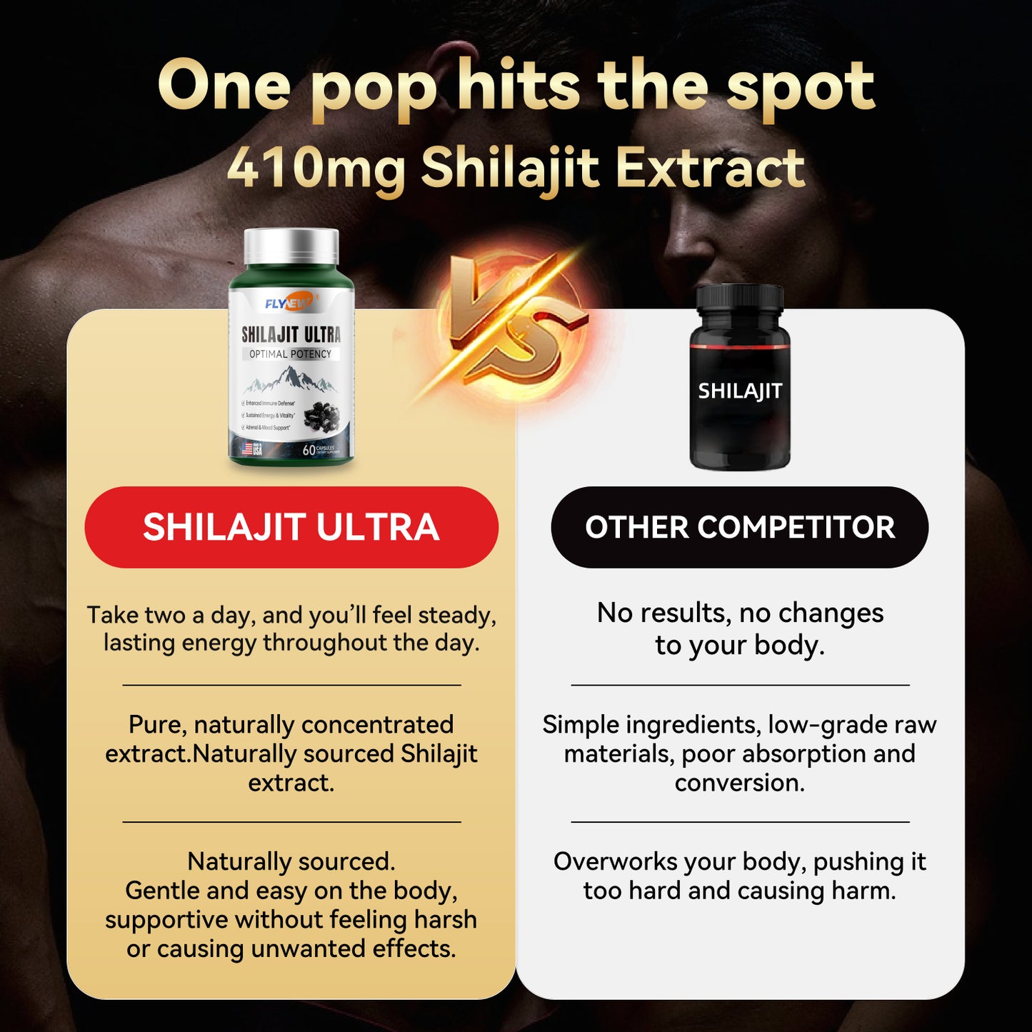 FLYNEW capsules promote testosterone, enhance energy, significantly increase size and thickness, provide strong endurance, and release freely!