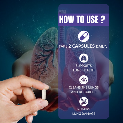 FLYNEW Lung Health | Quercetin, NAC, Piperine, Vitamin C & Zinc For Lung Detox Healthcare Supplement
