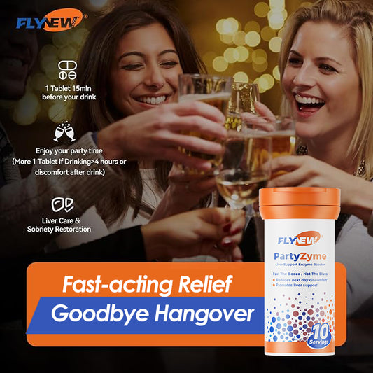 FlyNew PartyZyme® Liver Support Enzyme Booster