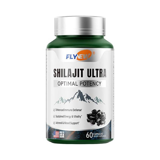 FLYNEW Shilajit Ultra | Pure Himalayan Resin | 85+ Trace Minerals | Energy Booster, Cognitive & Immune Support | Extra Strength & High Potency